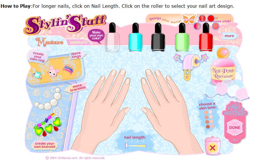 5. "Funky Nail Makeover" Online Game - wide 5