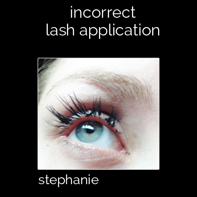 Do Eyelash Extensions damage natural lashes? INCORRECT LASH APPLICATION. 