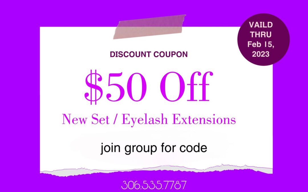 $50 off Eyelash Extensions – Regina, Saskatchewan