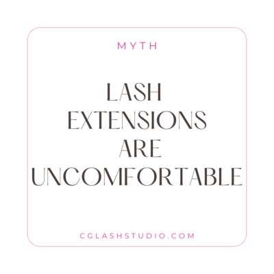 Myths About Eyelashes Extensions - uncomfortable
