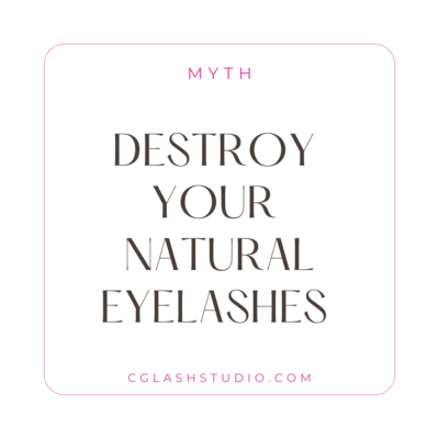 Myths About Eyelashes Extensions - destroy natural lashes