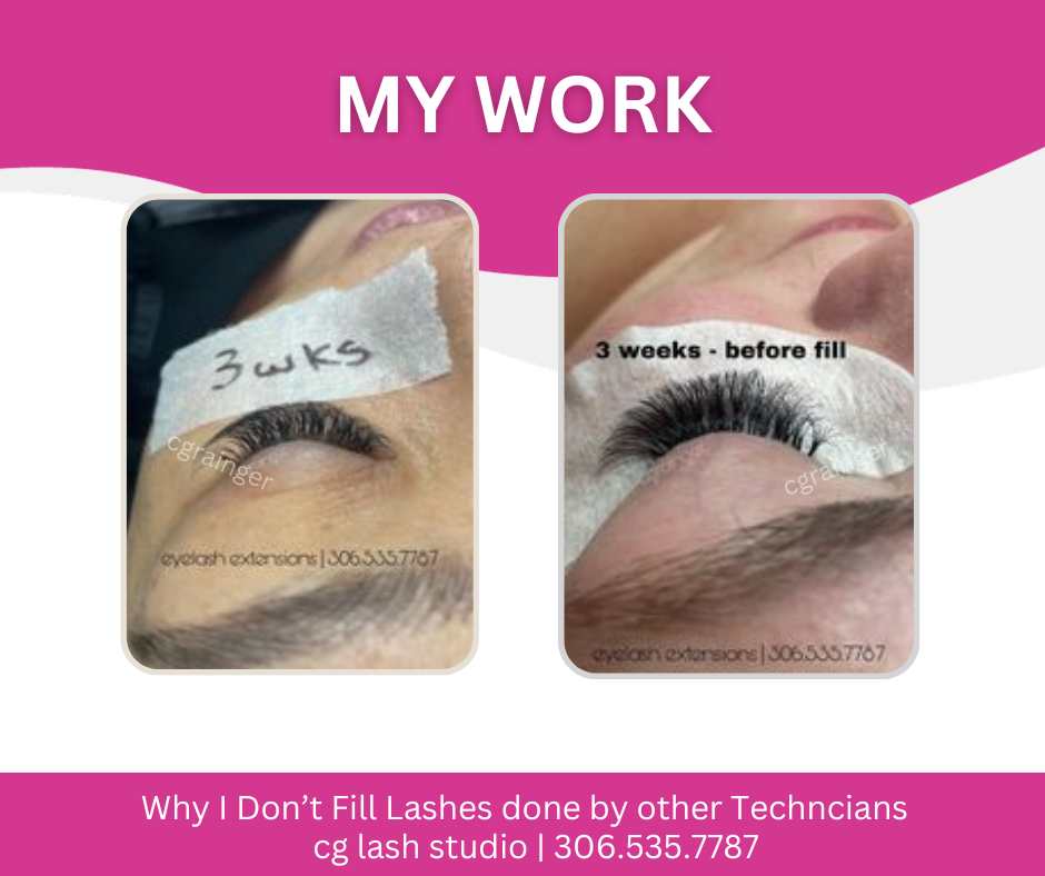 I Don’t Fill Lashes done by other Lash Techncians – Explained